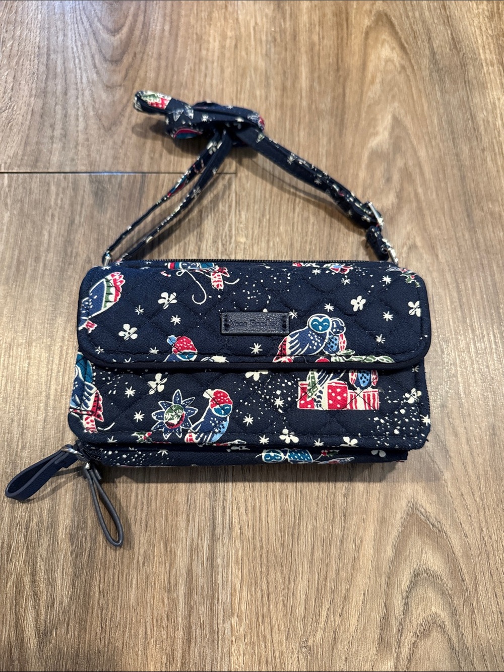 Vera Bradley RFID All in One Crossbody in Holiday Owls